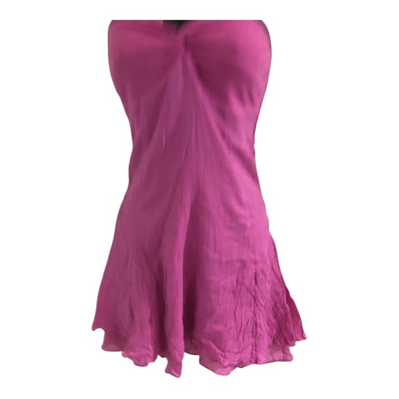 Free People pink flutter strap halter front twist mini dress size XS brand new - Picture 8 of 14